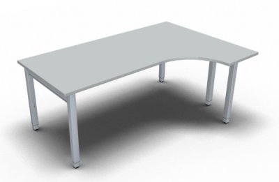 EDV-Schreibtisch ONE 180 cm rechts Lichtgrau